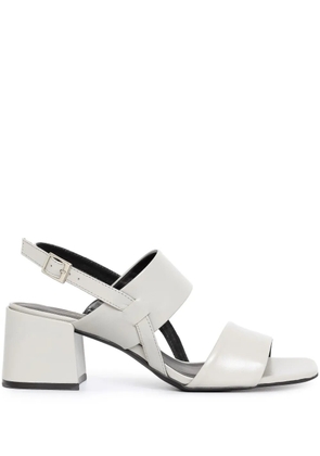 Sarah Chofakian 65mm Laura leather sandals - Silver