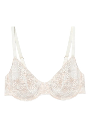 Hanro Ruby embroidered bra - Neutrals