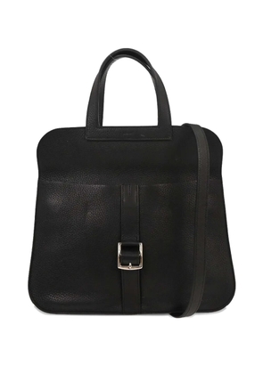 Hermès Pre-Owned 2017 31 Taurillon Clemence Halzan buckle strap tote bag - Black