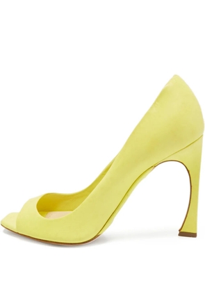 Christian Dior Pre-Owned open-toe sculpted heel pumps - Yellow