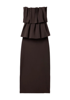 House Of Dagmar sculpted midi dress - Brown
