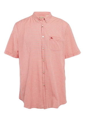 Burberry Pre-Owned gingham-check cotton shirt - Red