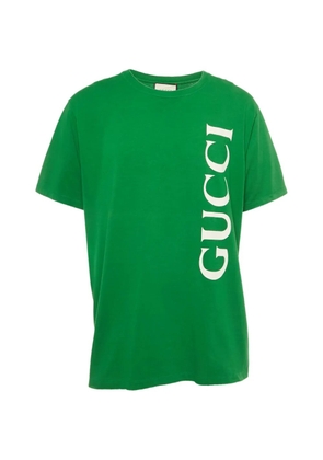 Gucci Pre-Owned logo-print T-shirt - Green