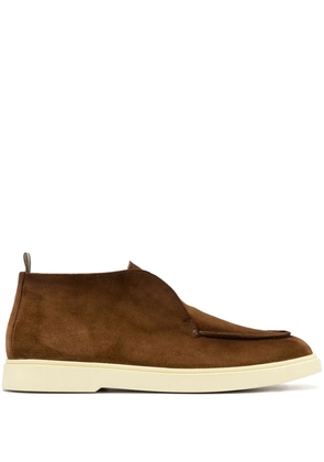 Officine Creative suede low-top sneakers - Brown