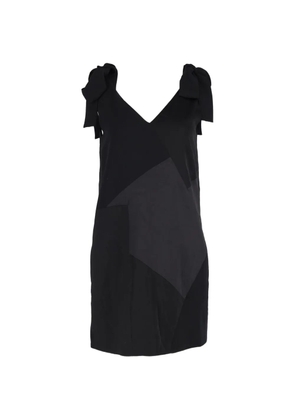 Victoria Beckham Tie-straps panelled mini dress - Black