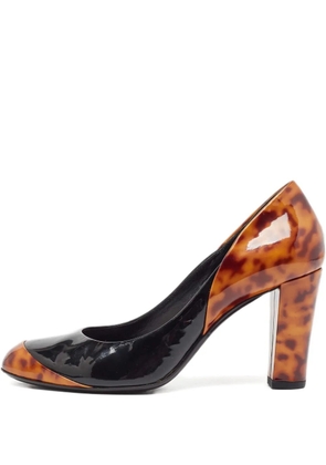 Gucci Pre-Owned 75mm patent-leather pumps - Black