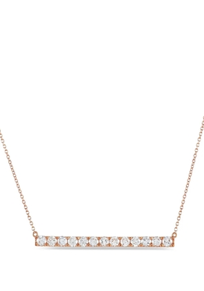 LB Exclusive 18K rose gold bar diamonds necklace - Pink