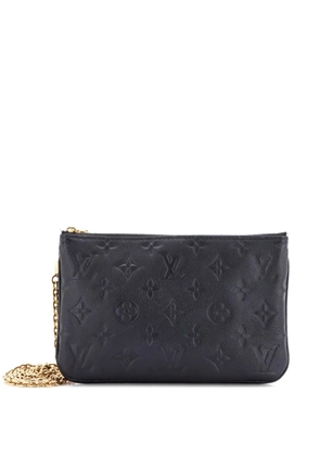 Louis Vuitton Pre-Owned Double Zip Pochette Monogram Empreinte Leather clutch bag - Black