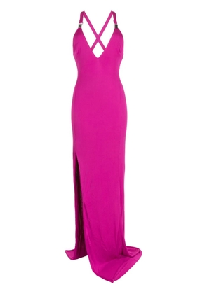 TOM FORD V-neck side-slit maxi dress - Pink