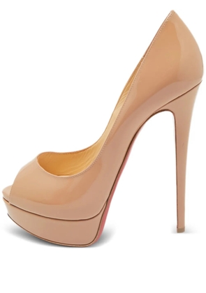 Christian Louboutin Pre-Owned Lady Peep heeled pumps - Neutrals
