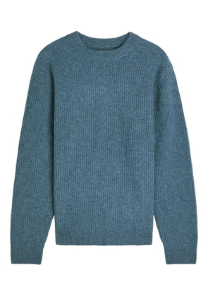 Nudie Jeans August ribbed crew-neck sweater - Blue