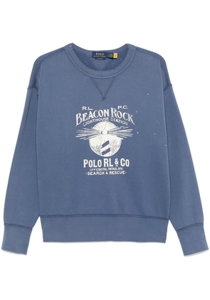 Polo Ralph Lauren graphic-print sweatshirt - Blue