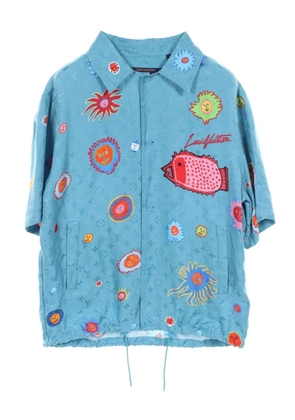Louis Vuitton Pre-Owned x Yayoi Kusama 2010 Monogram Face shirt - Blue