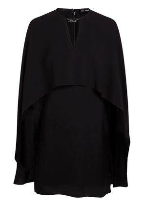 Karl Lagerfeld mini cape dress - Black