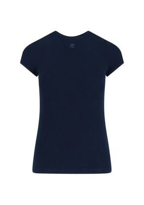 Courrèges logo T-shirt - Blue