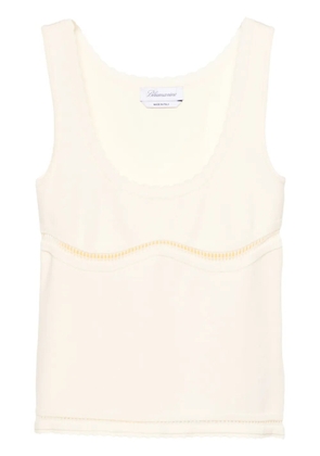 Blumarine cut-out detailed tank top - Neutrals