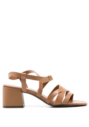 Sarah Chofakian Lygia 65mm strappy sandals - Brown