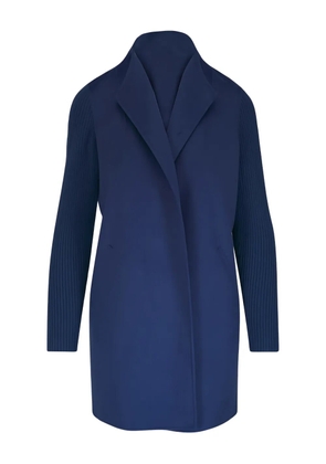 Kinross Cashmere ribbed coat - Blue