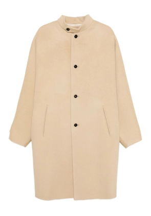 System single-breasted coat - Neutrals