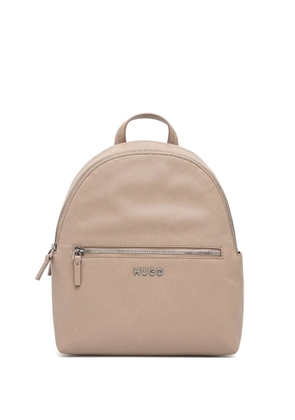 HUGO logo-lettering backpack - Neutrals