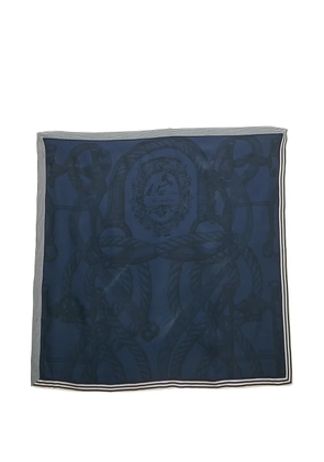 Hermès Pre-Owned Della Cavalleria silk scarf - Blue