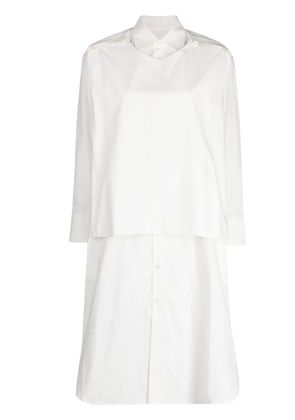 Toogood The Typesetter cotton shirt dress - White