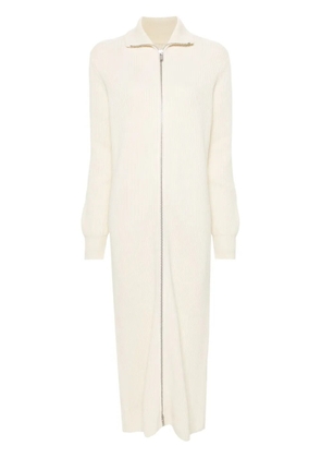 Jil Sander ribbed-knit maxi dress - Neutrals