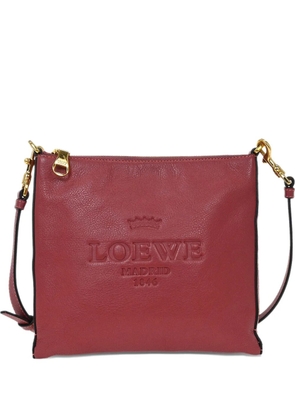 Loewe Pre-Owned 2011 logo-embossed leather cross body bag - Pink