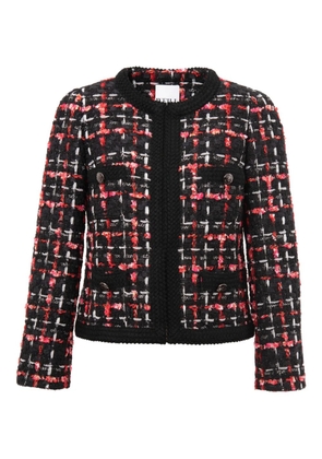 WEILL PARIS checked-braid tweed jacket - Red