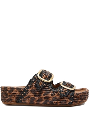 Loeffler Randall 50mm Theo buckle sandals - Brown