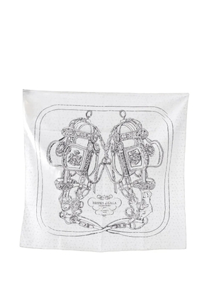 Hermès Pre-Owned 1920 Brides de Gala 70 scarf - White