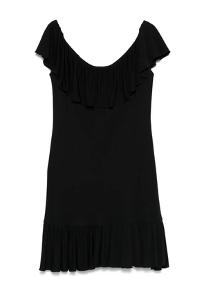 Celine Pre-Owned 2000s ruffle-detailing dress - Black
