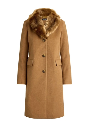 Lauren Ralph Lauren shawl-collar button coat - Brown