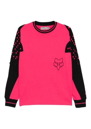 Kiko Kostadinov perforated long-sleeve sweatshirt - Pink