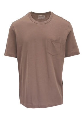 FAHERTY chest-pocket T-shirt - Brown