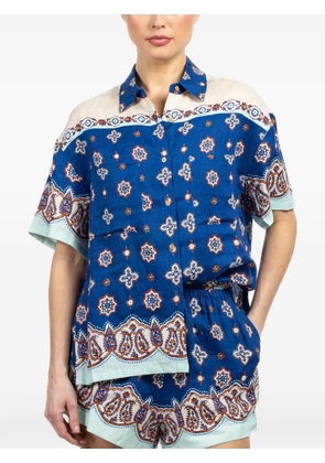 BOTEH patterned shirt - Blue