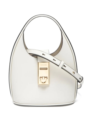 Ferragamo Pre-Owned 2020s Gancini buckle mini bag - White