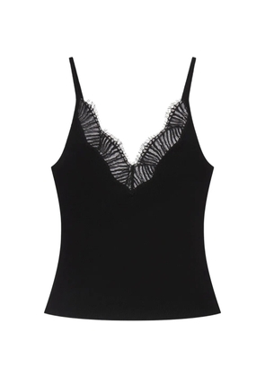 A.L.C. Alba lace V-neck top - Black