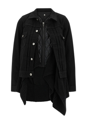 sacai quilted jacket - Black