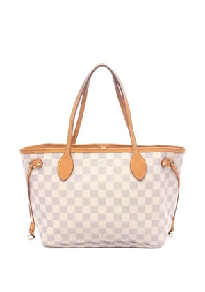 Louis Vuitton Pre-Owned 2017 PM Neverfull checkered tote bag - Neutrals