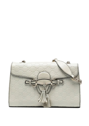 Gucci Pre-Owned 2016-2025 Medium Guccissima Emily shoulder bag - White