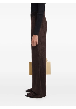 AERON corduroy wide-leg trousers - Brown