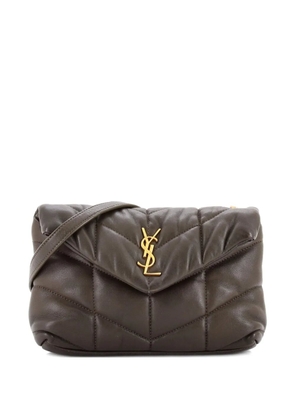 Saint Laurent Pre-Owned Loulou Puffer Shoulder Bag Quilted Leather Mini crossbody bag - Green