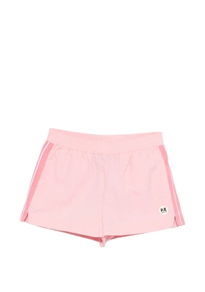 P.E Nation striped-detail performance shorts - Pink