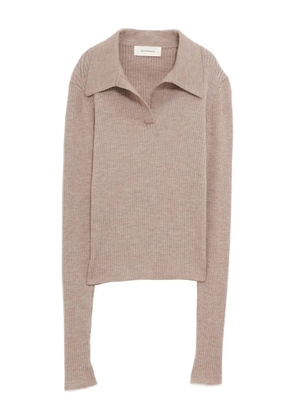 mfpen polo-neck wool sweater - Neutrals