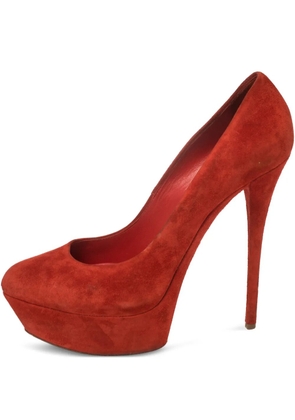 Casadei Vintage 150mm platform stiletto pumps - Red