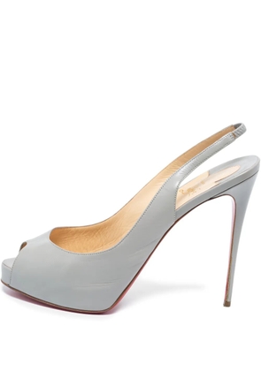 Christian Louboutin Pre-Owned 120mm slingback sandals - Grey
