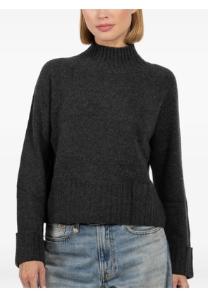 Autumn Cashmere 6 Ply Boxy turtleneck sweater - Grey