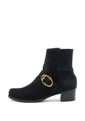 Stuart Weitzman buckle suede boots - Black