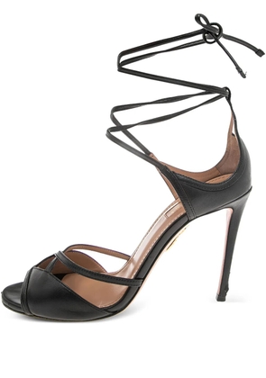 Aquazzura 100mm strappy open-toe high-heeled sandals - Black